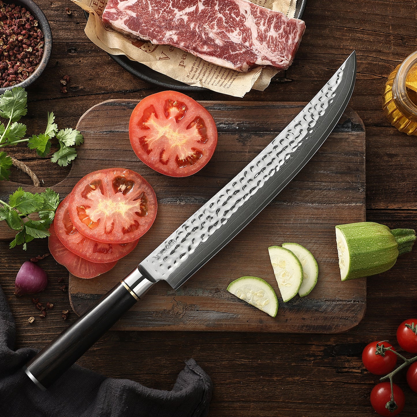 Norskaer Original Forskærer Sæt 1 Kniv, 1 Stegegaffel