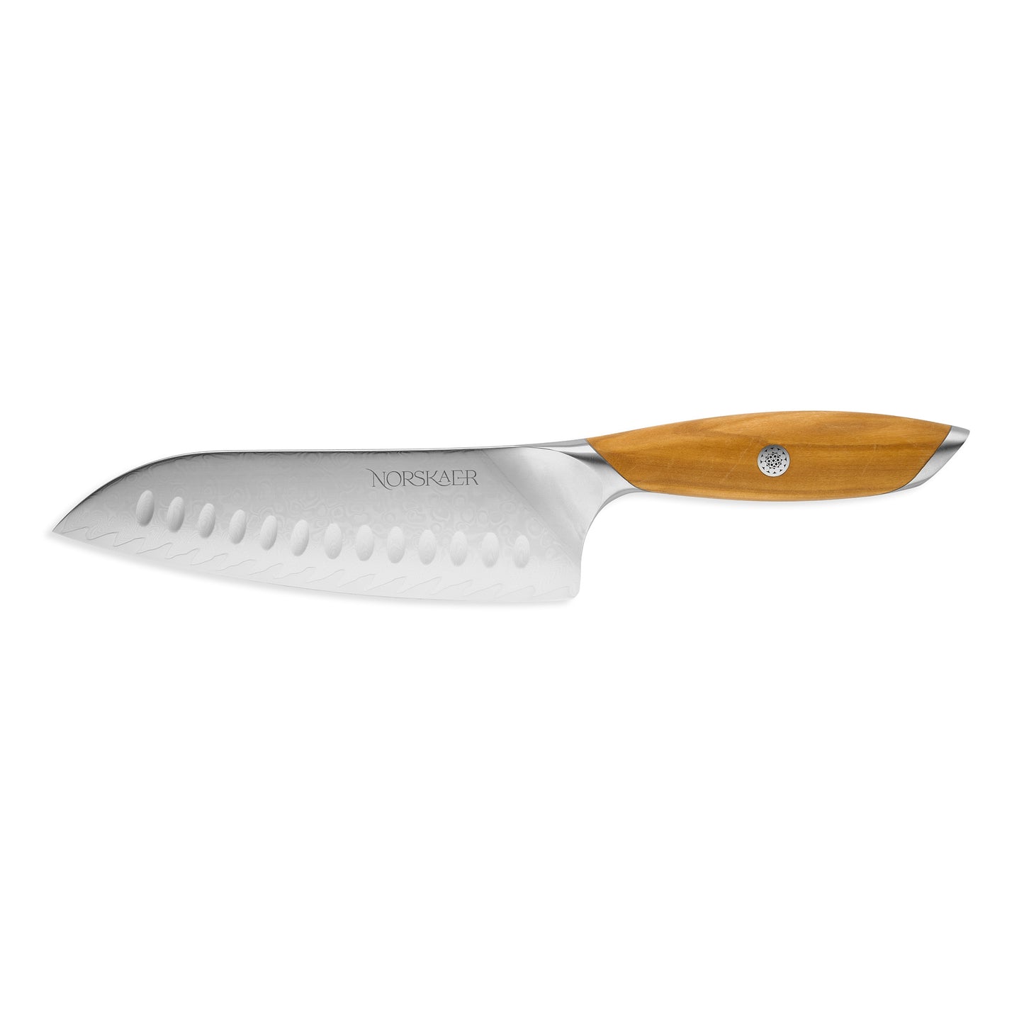 Norskaer Olive Wood Santoku Kokkekniv