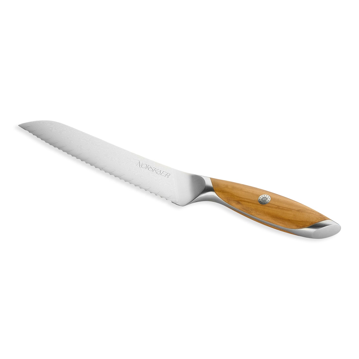 Norskaer Olive Wood Brødkniv