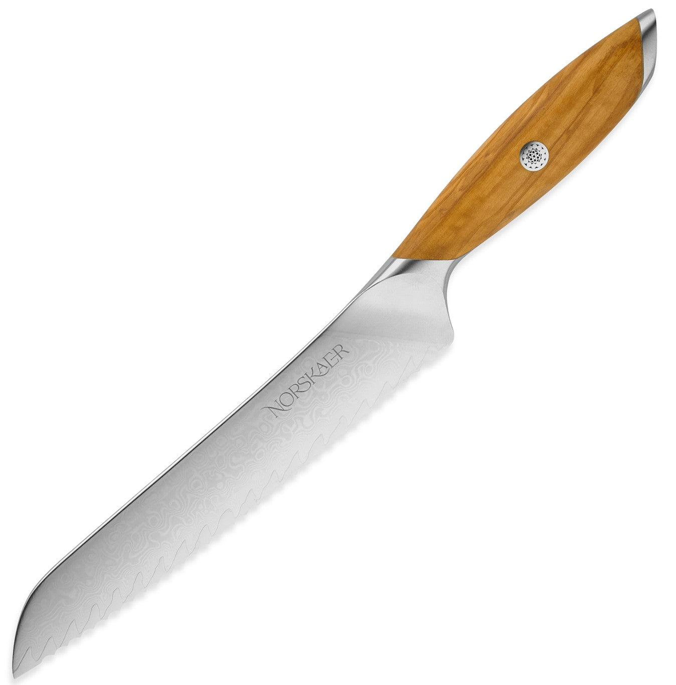 Norskaer Olive Wood Brødkniv