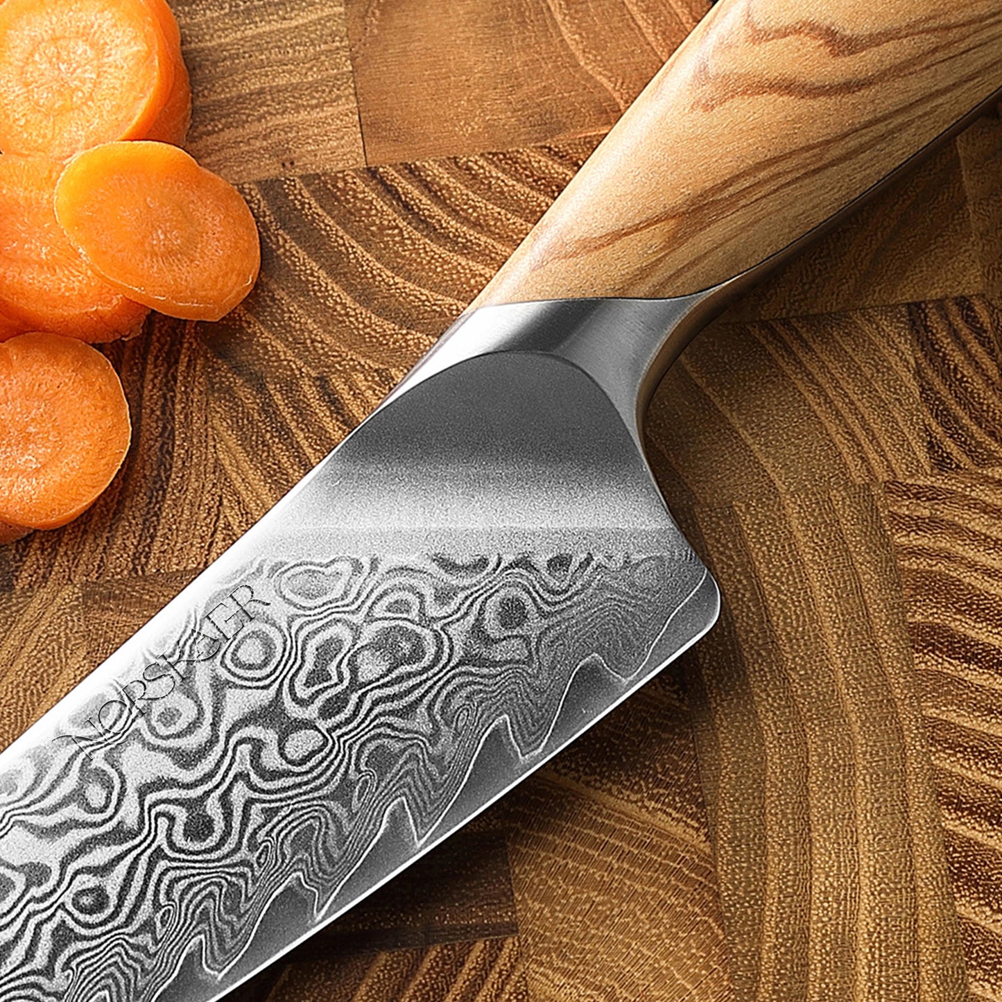 Norskaer Olive Wood Utilitykniv