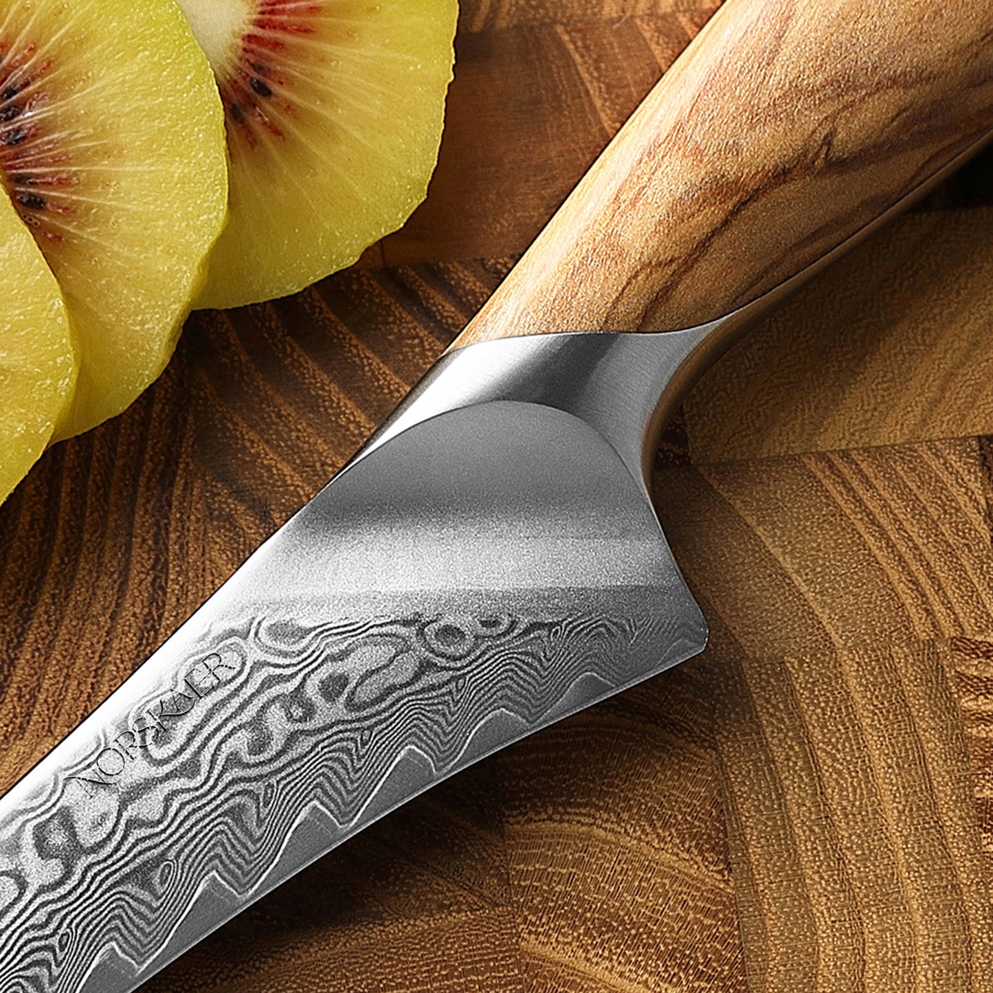Norskaer Olive Wood Udbenerkniv