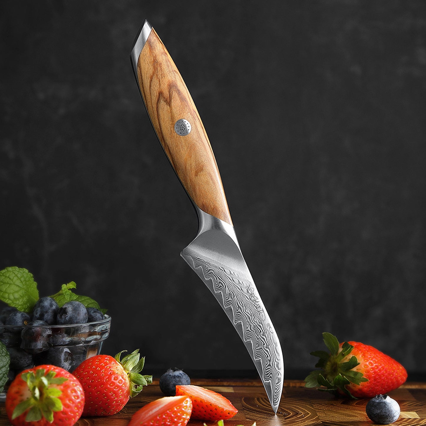 Norskaer Olive Wood Urtekniv