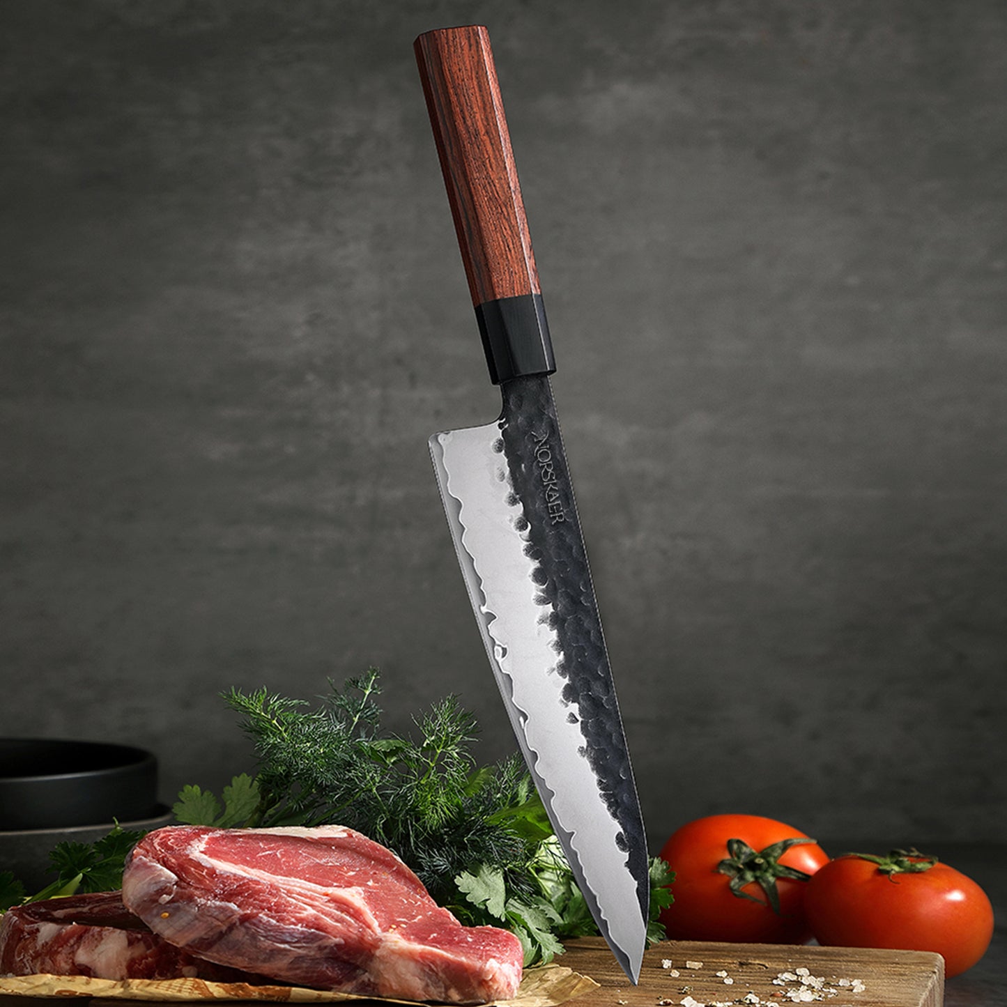 Norskaer Black Buffalo Gyuto Kokkekniv
