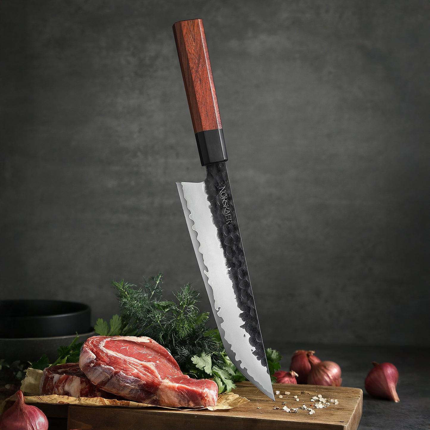 Norskaer Black Buffalo Sakimaru Kokkekniv